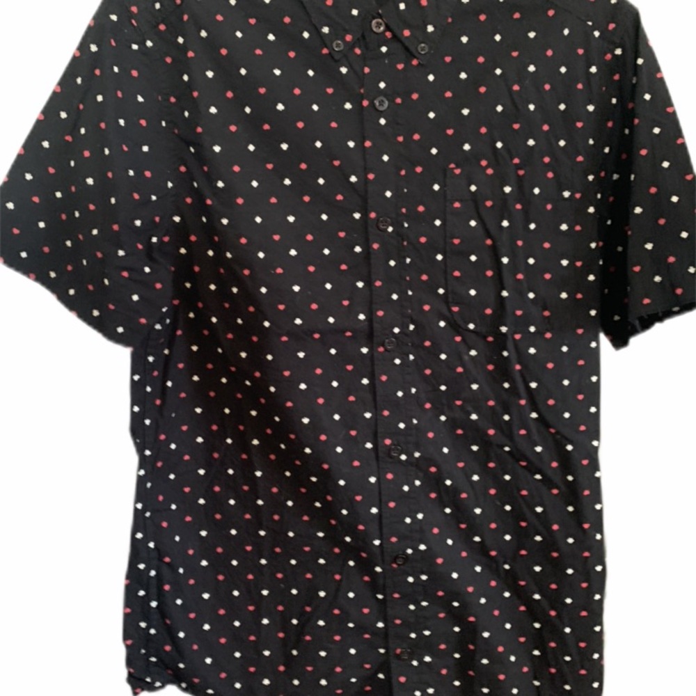 Carbon Card Print Button Down 🥳🛍Host Pick🛍🥳 - Picture 3 of 4